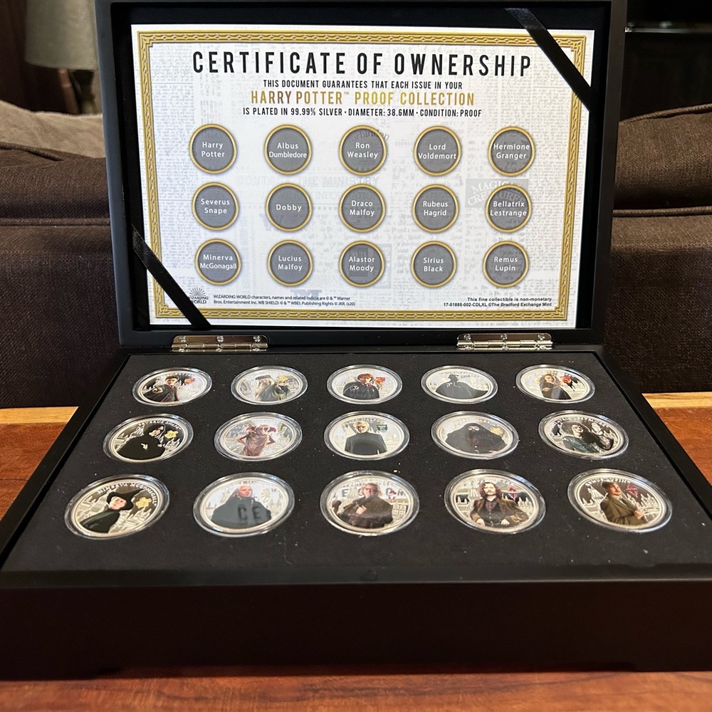 Harry Potter silver plated, proof collection